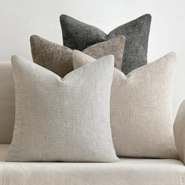SET of 4 Chenille Pillow Covers 20x20