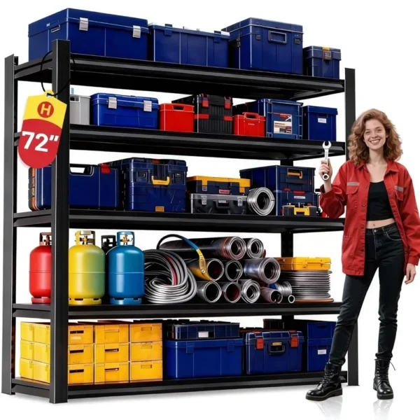 72''H × 40''W Garage Shelving